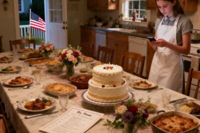 My 17-year-old daughter spent three days cooking for 23 people for my mom’s birthday party. My dad texted last minute: “we’ve decided to celebrate at a restaurant. It’s adults only.” I didn’t make a scene. I did this instead. Fifteen hours later, the door started shaking…