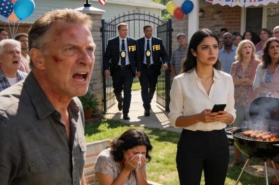 THE INVITATION SAID: ‘BACKYARD BBQ. KEEP IT SIMPLE, NO PRESSURE.’ SISTER TEXTED: ‘DAD’S FRIENDS ARE ALL RETIRED EXECUTIVES.’ I SAID NOTHING. AT DAD’S PARTY, TWO MEN WITH BADGES APPROACHED: ‘WE’RE FBI FINANCIAL CRIMES. WE NEED MS. RODRIGUEZ-WE’RE INVESTIGATING $480,000 IN FRAUDULENT LOANS USING HER CREDIT. HER PARENTS ARE PERSONS OF INTEREST…’ DAD STARTED SCREAMING, BECAUSE…