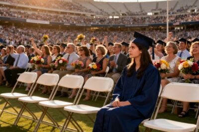 Parents skipped my medical school graduation to go on a cruise with sister. Mom texted: “it’s not like you’re really a doctor yet at the ceremony, the keynote speaker began: “I’d like to recognize someone whose family couldn’t be here… When she said my name and story to 10,000 people my phone started exploding with calls from relatives.