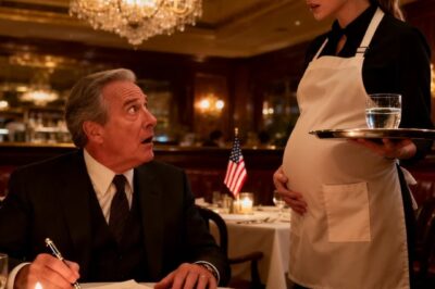 At a restaurant, I was about to ask for a glass of water when I froze. The waitress was eight months pregnant – and it was my daughter-in law. She was shaking, tears streaming down her face, “please… Don’t tell him I’m alive.” what she said next made my blood boil.