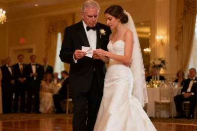 MY DAUGHTER MARRIED A YOUNG MILLIONAIRE. EVERYONE CALLED THEM PERFECT. DURING OUR DANCE, SHE SLIPPED ME A NOTE: “DAD, HELP ME.” I DIDN’T PANIC. I DIDN’T YELL. I STOOD UP