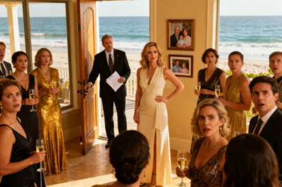 I’M REDECORATING EVERYTHING, THIS BEACH HOUSE IS MINE NOW,” AMANDA ANNOUNCED TO 75 PARTY GUESTS. BROTHER JASON HELPED HANG HER NEW FAMILY PHOTOS. I CALMLY OPENED THE DOOR WHEN MICHAEL ROBERTS, THE COMMUNITY MANAGER, ARRIVED. “MS. WILLIAMS, YOUR SISTER’S BEEN TRESPASSING ON YOUR PRIVATE BEACHFRONT PROPERTY… CHAMPAGNE BOTTLES STOPPED POPPING…