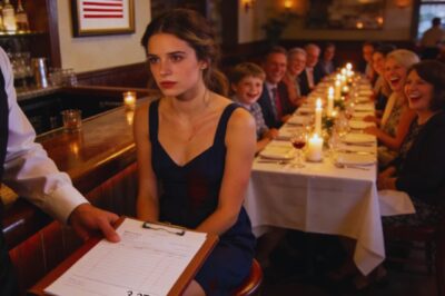 AT THE RESTAURANT, MY MOM ANNOUNCED TO EVERYONE “ANNABEL, GO FIND ANOTHER TABLE. THIS ONE’S FOR FAMILY NOT ADOPTED GIRLS. THEY ALL LAUGHED AND AGREED. THEN CHARGED ME $3,270 FOR EVERYONE’S DINNER. I SMILED, TOOK A SIP, AND HUMBLY PAID THE BILL. BUT THEN, I HEARD A VOICE: “JUST A MOMENT, PLEASE”