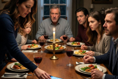 My mom’s new husband mocked me at dinner. everyone laughed. mom told me to “stop making a scene.” so i stayed quiet… until he mentioned his job. then i pulled out my phone… and watched their smiles fade