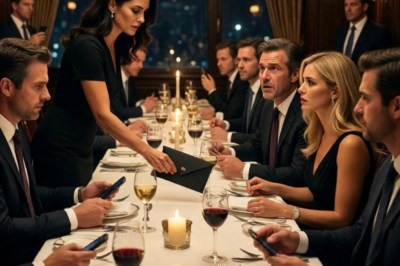 At my birthday dinner, my husband stood up and said, “Congratulations, failure. We’re finished.” Forty people laughed. His mistress sat right beside him. I didn’t cry—I slid a black envelope across the table. I said, “Call your parents. Their house is gone. Call your sisters. Their tuition just vanished.” The laughter died in seconds.