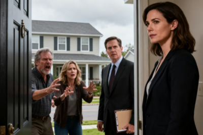 I GOT A LETTER FROM MOM: “WE’RE RAD LEAVING EVERYTHING TO EMILY.” THEY DIDN’T EVEN INVITE ME TO THE WILL READING. MONTHS LATER, THEY SHOWED UP BANGING ON MY DOOR, SCREAMING: “YOU OWE YOUR FAMILY A SHARE!” I STEPPED ASIDE AS MY LAWYER APPEARED AND CALMLY SAID: “ACTUALLY… NOT ANYMORE.” AND THAT’S WHEN THEY REALIZED