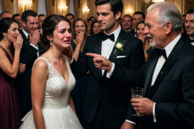 On our anniversary night my father-in-law kept insulting me, but when i spoke back… my husband slapped me in front of 600 guests. everyone laughed. i wiped my tears and made one call… “dad… please come.