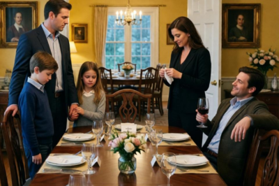 At my fiancée’s family Easter, I was told, “Your kids can eat in the other room.” Her brother smirked, “Why would we waste seats on them?” My son looked at me. I looked at him. We both stood up. I turned to my fiancée and said, “Check under your plate.” We left, shutting the door behind us. Her mom called. Her dad ran out. But we were already gone…