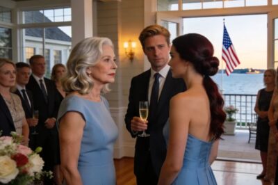 “MY DAUGHTER’S FIANCE KEPT ASKING ABOUT OUR WATERFRONT PROPERTY, AND I THOUGHT NOTHING OF IT. AT THE ENGAGEMENT PARTY, AS SHE STOOD BESIDE HIM, SHE SLIPPED ME A NOTE THAT SAID, “MOM, HE’S NOT WHO НЕ SAYS.” I STOOD UP AND…