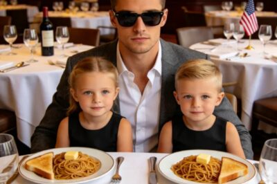 “YOUR KIDS CAN EAT WHEN YOU GET HOME,” MY DAD SAID, TOSSING THEM NAPKINS WHILE MY SISTER BOXED $72 PASTA FOR HER BOYS. HER HUSBAND LAUGHED, “FEED THEM FIRST NEXT TIME.” I JUST SAID, “GOT IT.” WHEN THE WAITER RETURNED, I STOOD UP AND SAID…