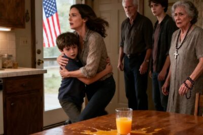 My dad beat my 8-year-old son with a belt over tipped his glass calling him a brat I tried calling police but mom smashed my phone saying may your son learn some discipline brother blocked the door as my sister also hit my son I escaped to a neighbor’s house and called police….