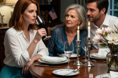 I sat at that dinner table, pretending to sip, knowing they had poisoned the wine, while my brother slid the papers across to me, waiting for me to sign away everything, not knowing the trap id been wearing around my neck the whole time