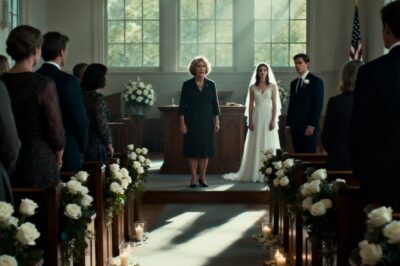1 hour before my daughter’s wedding, heard the groom laughing with his mother in the church hall: “that girl is so naive, I’m only after the money. Her mom is worth $50m.” his mother laughed. I froze for a moment. Few minutes later, I did something that made him regret forever….