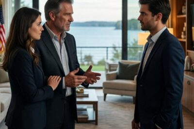 I built my parents a $325,000 lake house. I pulled in and saw my dad on the porch, his hands shaking, while a man I didn’t even know stood there taking pictures of the whole house. Something felt wrong. I opened the front door…