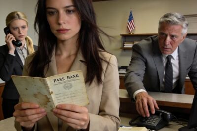 At my grandfather’s funeral, I came across an old passbook that my mom barely glanced at before scoffing, calling it “ancient,” and tossing it aside. Something about it didn’t sit right, so I picked it up and took it to the bank. The moment the manager saw it, his expression changed completely. He leaned in, lowered his voice, and said, “Call the police… and don’t let her leave.”