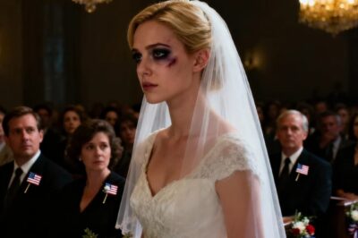 On my wedding day, I showed up with a black eye. My fiancé stood beside me… And when he saw my mother, he smiled. Then he said, “it’s so she learns.” everyone in the room laughed. And then I did something that shocked them all…
