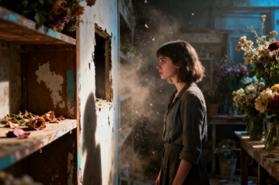 MY MOTHER LEFT ΜΕ Α CLOSED-DOWN FLOWER SHOP, WHILE MY SISTER INHERITED THE FAMILY HOME. THE DAY WE BURIED MOM, SHE SMILED AT HER GUESTS AND TOLD ME I’D “FIGURE SOMETHING OUT.” I DROVE TO THE EMPTY SHOP ALONE BUT WHEN I MOVED THE STORAGE BOXES IN THE BACK ROOM, I I SAW WHAT MOM HAD SEALED INSIDE THE WALL…