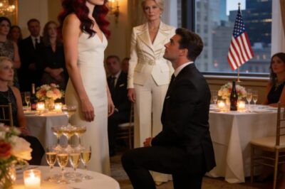 At my engagement party, my mother-in-law SLAPPED ME across the face in front of 27 people then called me a “gold-digger.” Then my fiancé stood up and announced THIS. The whole room froze…