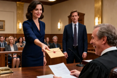 DURING OUR DIVORCE HEARING, MY HUSBAND LAUGHED: “I’M TAKING HALF YOUR MILLIONS, INCLUDING YOUR GRANDMOTHER’S ESTATE.” THE COURTROOM ERUPTED -UNTIL I STOOD, HANDED THE JUDGE MY ENVELOPE, AND SAID, “CHECK AGAIN.” JUDGE SIMPLY LOOKED AT MY HUSBAND AND… BURST OUT LAUGHING 200