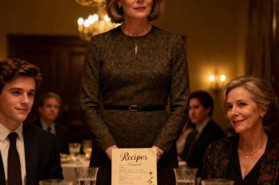 AT MY SON’S ENGAGEMENT DINNER, I GAVE HIM A HANDWRITTEN RECIPE BOOK. HIS FIANCÉE’S MOTHER LAUGHED: “HOW ADORABLE. A LITTLE SCRAPBOOK FROM THE HELP.” MY SON SAID NOTHING. I WALKED OUT. THE NEXT MORNING, I WENT TO MY LAWYER. HE WENT PALE: “MRS. DELGADO… ARE YOU SURE ABOUT THIS?”