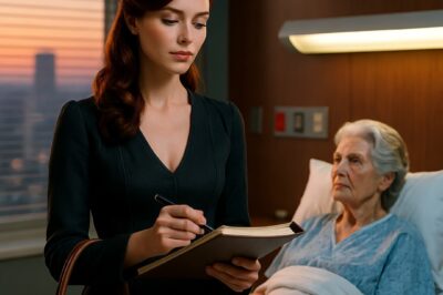 MY FATHER-IN-LAW SAT AT THE HEAD OF THE TABLE AND TOLD ME EXACTLY WHAT I WAS GOING TO LOSE. MY HUSBAND STARED AT HIS HANDS. “IT’S ALREADY DECIDED,” HIS FATHER SAID. THEN MY PHONE BUZZED. IT WAS HIS MOTHER. “COME TO THE HOSPITAL… COME ALONE…”