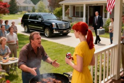 My parents told my extended family I was “unemployable and an addict” to cover up the fact that i cut them off years ago after I discovered their betrayal. Today, at a family reunion, dad again mocked me for being on food stamps. He kept on with the mockery until a black SUV pulled up. Then, a man in a suit stepped out, and handed me a briefcase. What the man called me made the whole backyard go dead silent.