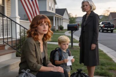 I FOUND MY DAUGHTER ON HER FRONT STEPS WITH MY GRANDSON AND TWO TRASH BAGS. SHE SAID, “HE CHANGED THE LOCKS. SAID WE DON’T BELONG IN THIS FAMILY.” I SMILED. “GET IN THE CAR.” IT WAS TIME HE FOUND OUT WHO OWNED THE GROUND HE BUILT ON.