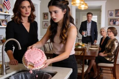 My 14-year-old daughter spent three days making a birthday cake for my sister-in-law. The frosting said, “Favorite Aunt.” My mother-in-law dumped it into the trash and said, “No one is going to eat it, sweetie.” Then my husband got up and announced THIS. The whole room froze…