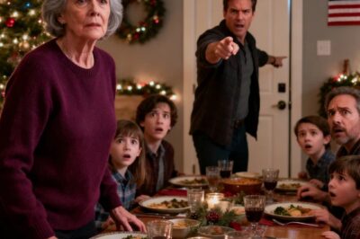 At Christmas dinner my son said “you’re not welcome here anymore, mom.” he kicked me out of the very house I’d bought with all my retirement money. I just smiled and calmly walked to my truck without saying a word. He watched me and smirked with satisfaction. Little did he know…the real show was just beginning