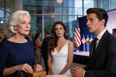 AT MY SON’S LAUNCH PARTY. I GAVE HIM A WOODEN BOX. HIS WIFE GRABBED IT AND PUT IT ON THE WAITER’S TRAY: “SAVE THE SENTIMENTAL STUFF FOR LATER, MOM.” I WALKED OUT. THE NEXT MORNING, I CALLED MY ATTORNEY. SHE WENT QUIET: “MARGARET… ARE YOU ABSOLUTELY SURE?”