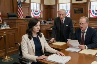 Widowed. In a wheelchair. My own father took me to court for my home. My lawyer begged, “You have to fight.” I shook my head. “Let them have it all.” At the final hearing, I signed every document. My dad smiled. Until… his lawyer turned pale when…