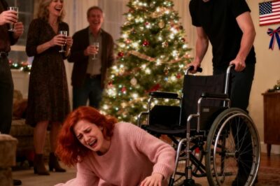 My brother pushed me out of my wheelchair at our Christmas eve party “stop faking for attention” everyone laughed as I lay on the ground what they didn’t know was that my doctor was standing right behind them he cleared his throat and said five words that ended everything