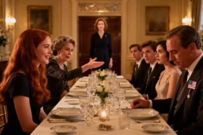 At dinner, mom sneered, “emery? She pumps toilets. We don’t talk about her.” dad didn’t even look at me. “Some people are born for the gutters.” then the governor’s wife went still. “Wait… You’re the woman who-“the table went silent. Then they saw me…