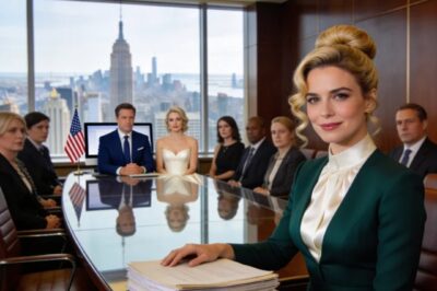 I LOOKED FOR MY NAME AT THE TABLE. SHE SMIRKED AND LEANED INTO THE MIC: “SOMEONE GET THAT TEMPORARY A COFFEE.” THE ROOM BURST INTO LAUGHTER. THE CAMERAS WERE ROLLING. I TOOK OUT MY PHONE AND SAID ONE THING: “$2.1 BILLION. GONE.”