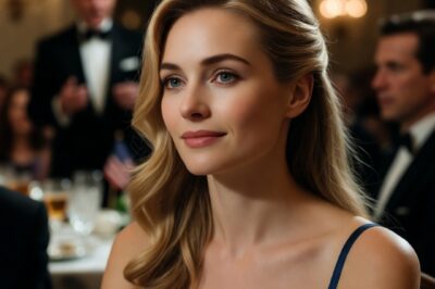 MY HUSBAND SMILED AT HIS FIRM’S DINNER TABLE AND SAID: “THIS IS MY WIFE – SHE JUST SPENDS HER DAYS TEACHING TROUBLED LITTLE KIDS.” THE MAN AT THE FAR END OF THE TABLE WENT COMPLETELY STILL. HE STOOD AND SAID: “I’M SORRY-DOES THIS ROOM KNOW WHO THIS WOMAN IS?”