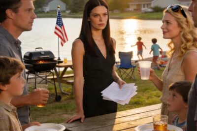 AT THE FAMILY PICNIC, MY SISTER RAISED HER GLASS AND SAID: “TO THE ONE WHO ALWAYS SHOWS UP BROKE, NEEDY, AND STILL HOPING TO MATTER.” MY PARENTS LAUGHED. I LIFTED MY DRINK AND SAID, TO THE DESPERATE ONE WHO…” THE FAMILY FROZEN IN SHOCK