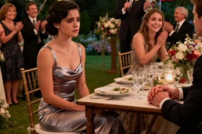 At my sister’s engagement party-50 guests- dad lifted his glass: “to our successful daughter-our pride and joy.” then he smirked at me and you? Still in love with that poor famer?” I kept eating silent. Until my boyfriend stood-and my sister’s future Father in law blurted, “wait… That’s you?” then the whole room went dead quiet.