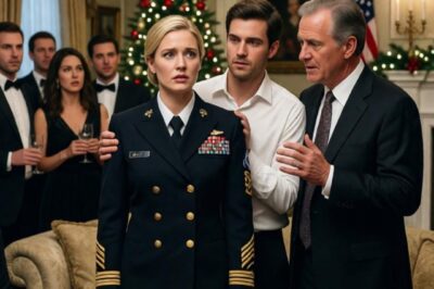 At my father’s party, my billionaire Ceo father roared: “go change that ridiculous uniform.” when I refused, he slapped me in front of 212 guests my fiancé stepped forward and a retired army colonel stood up. And said 7 words.