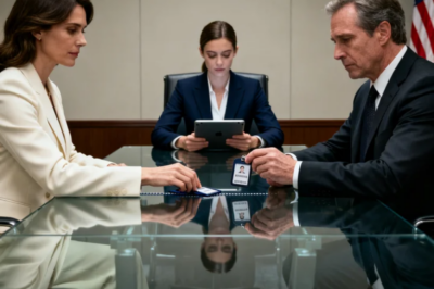 SECURITY WILL ESCORT YOU OUT,” THE NEW CEO SAID, NOT LOOKING UP FROM HER IPAD. I CALMLY SLID MY BADGE ACROSS THE TABLE TO THE GENERAL COUNSEL. HE READ THE SERIAL NUMBER, THEN HIS FACE WENT WHITE. “MA’AM… WE NEED TO STOP THIS MEETING. THIS BADGE HAS BEEN RECORDING EVERYTHING FOR 4 MONTHS.